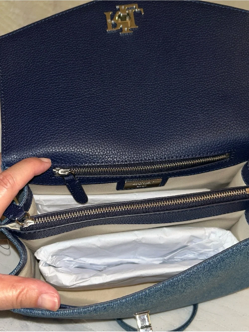 Polo by Ralph Lauren Denim-Style Top Handle Satchel - Blue